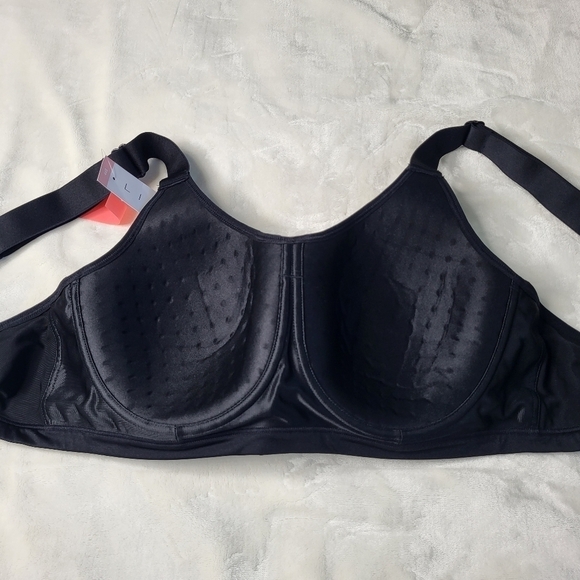 44B Livi High Impact Sports Bra with Underwire. Black - Picture 5 of 8